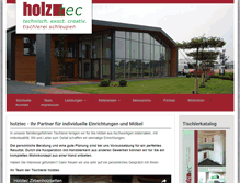 Tablet Screenshot of holz-tec.com